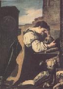 Domenico  Feti Melancholy or the Penitent Magdalen (mk05) oil on canvas